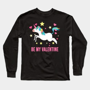 Valentine unicorn Long Sleeve T-Shirt